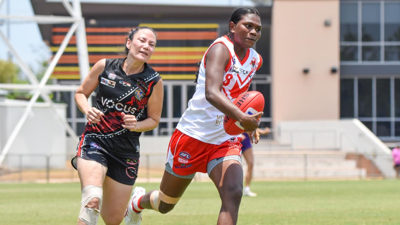 Jenna Singh Lippo is a star when she gets going. Picture: Tymunna Clements / AFLNT Media