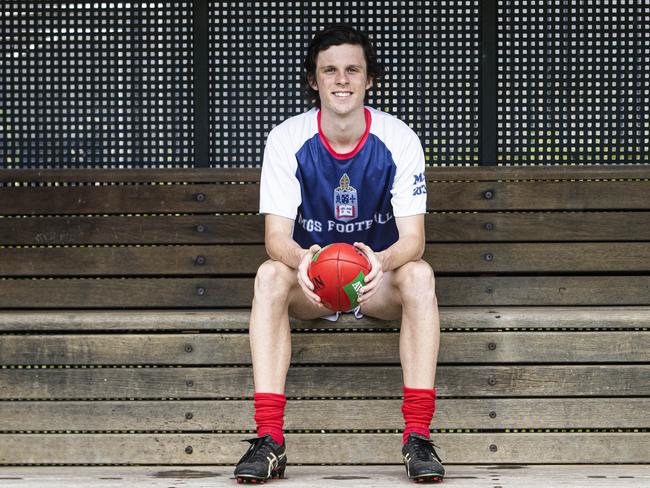 Geelong draftee Max Holmes. Picture: Aaron Francis