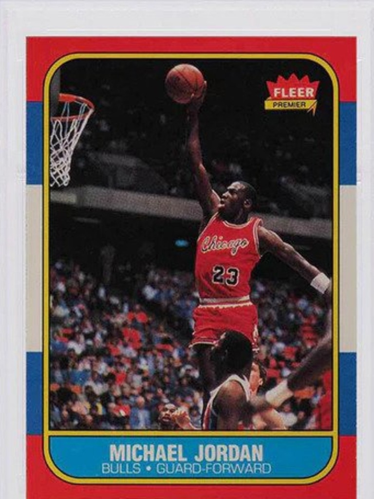 Michael Jordan 1986 Rookie trading card. Source: Supplied.