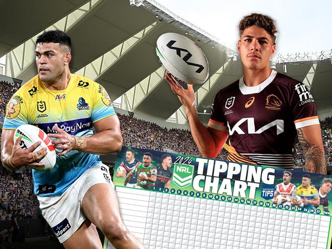 NRL 2024 tipping chart art