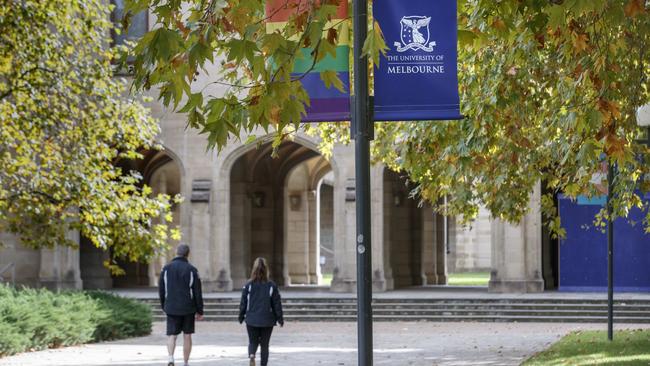 University of Melbourne students may have classes cancelled for up to a week as teachers and staff go on strike. Picture: David Geraghty