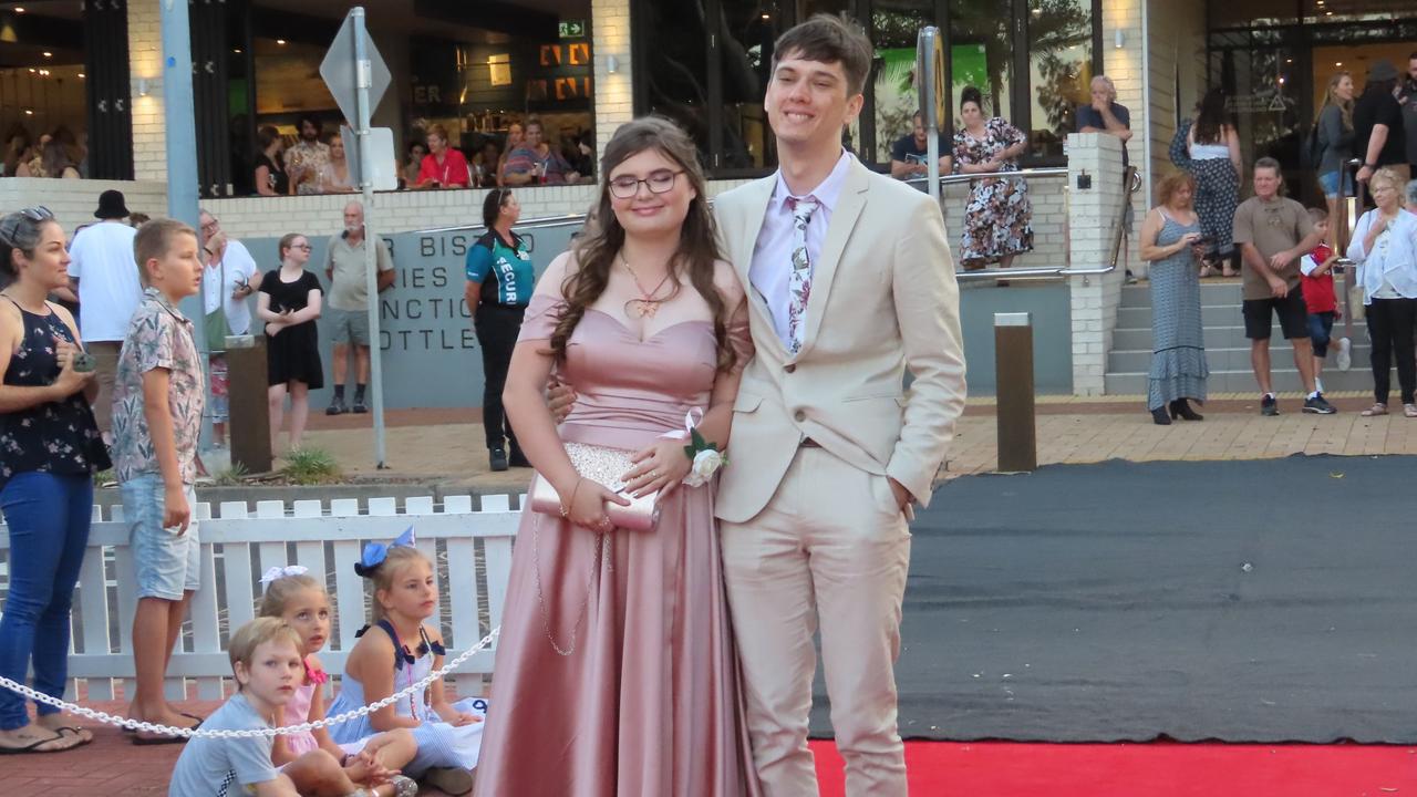 Urangan State High School students celebrating their formal.