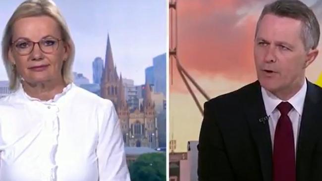 Deputy Liberal leader Sussan Ley (left) said fresh reports that the PM attended a fundraiser himself was “rank hypocrisy”. Labor frontbencher Jason Clare (right) hit back at the accusation. Picture: Sunrise