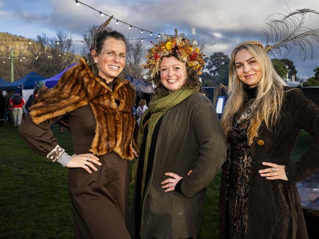 Willie Smith's Midwinter Festival Huonville - Heather Lamoure, Bianca Miller and Ashe McMaster Picture: Caroline Tan