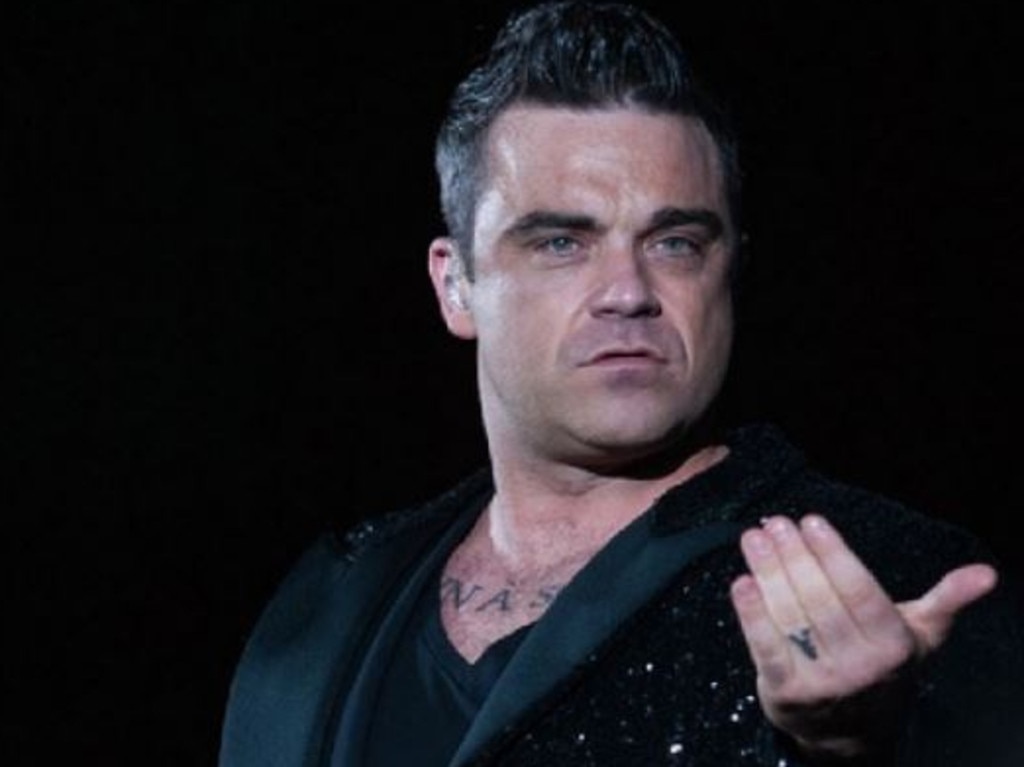 Robbie Williams has been open about his battles with weight. Picture: Supplied