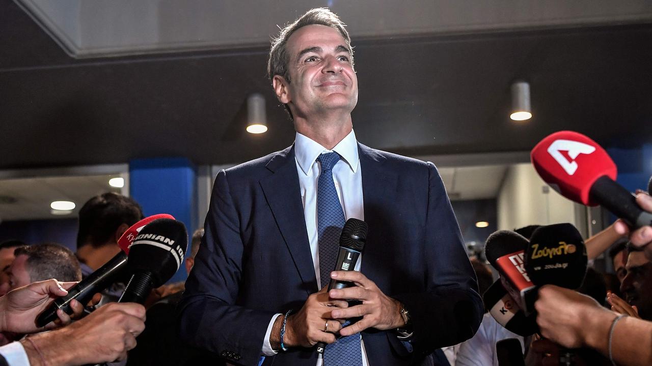Greece's newly elected Prime Minister and leader of conservative New Democracy party Kyriakos Mitsotakis. Picture: AFP