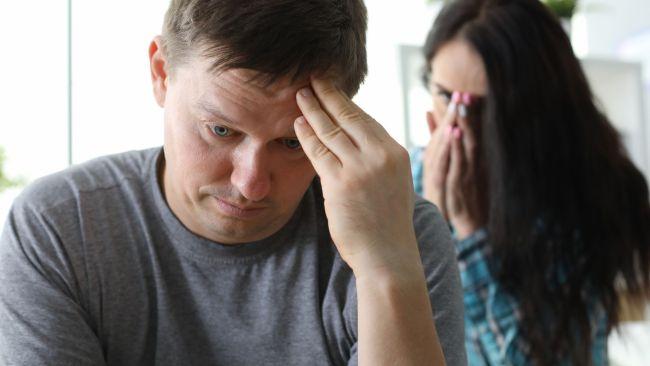 The husband is upset he was tricked by his wife. Source: iStock