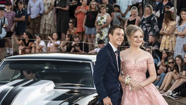 Toowoomba Christian College year 12 formal at Highfileds Cultural Centre. Matt Santinella and Georgie Beckett.