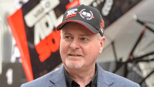 South Australian Motorsport Board (SAMSB) chief executive Officer Mark Warren at the launch of the VAILO Adelaide 500 celebrating 25 years. Picture: NCA NewsWire/Brenton Edwards