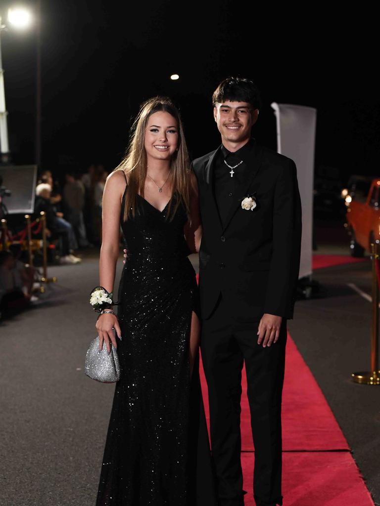 Ethan Cunningham & Cayley Phillips at Xavier Catholic College year 12 formals. Picture: Patrick Woods.