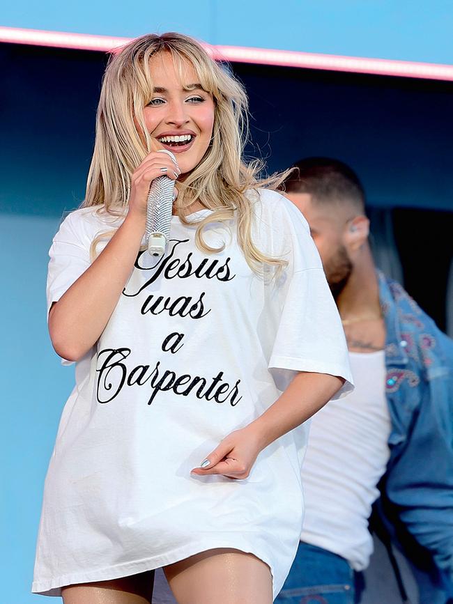 Sabrina Carpenter performs during Coachella 2024. Picture: Arturo Holmes/Getty Images for Coachella