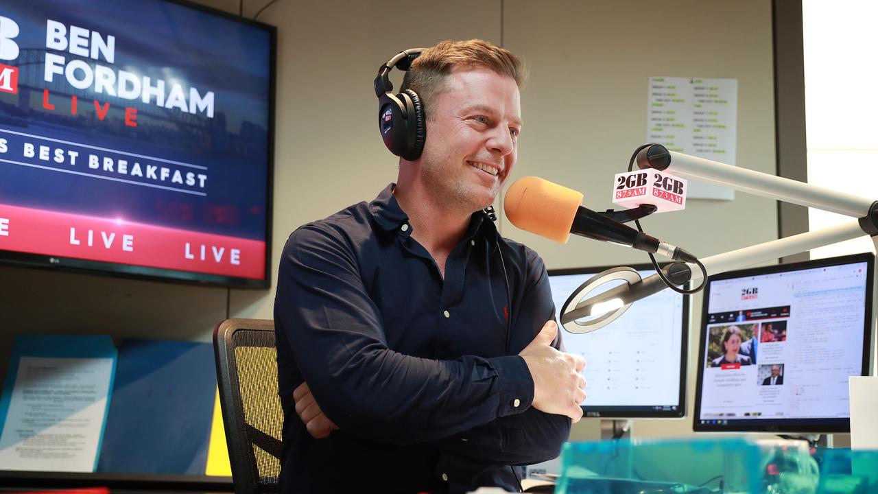 2GB radio host Ben Fordham wants to see isolation end for close contacts. Picture: John Feder / The Australian.