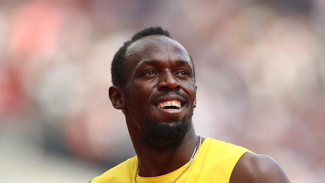 Usain Bolt of Jamaica. (Photo by Michael Steele/Getty Images)