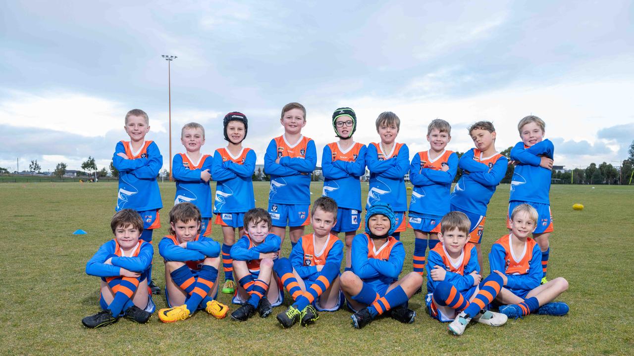 Armstrong Creek Copper Sharks under-9 football team.