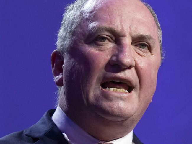 25th July 2021Deputy Prime Minister Barnaby Joyce at the Liberal National Party Convention in Brisbane. Photo: Glenn Hunt / The Australian