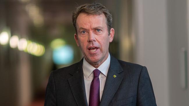 Federal Opposition Immigration and Citizenship spokesman Dan Tehan said a record number of student visas were being issued. Picture: NCA NewsWire / Gary Ramage