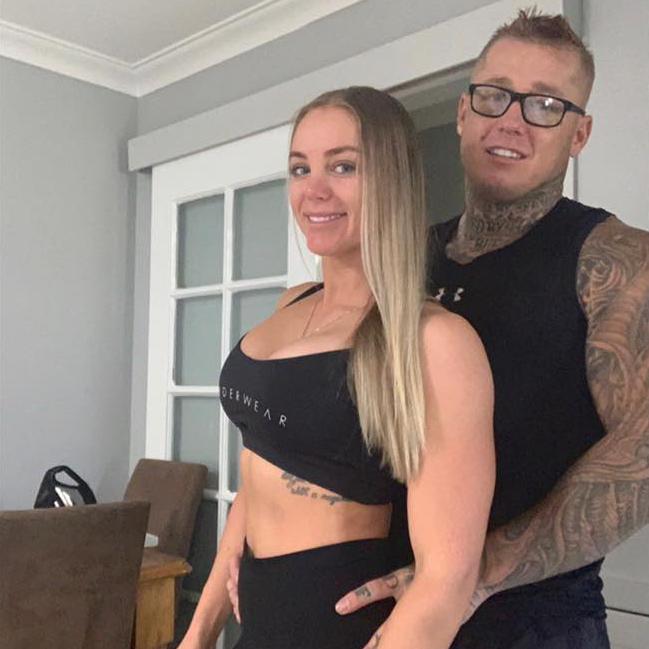 Ricky Chapman and partner Stacey Schoppe. Picture: Supplied