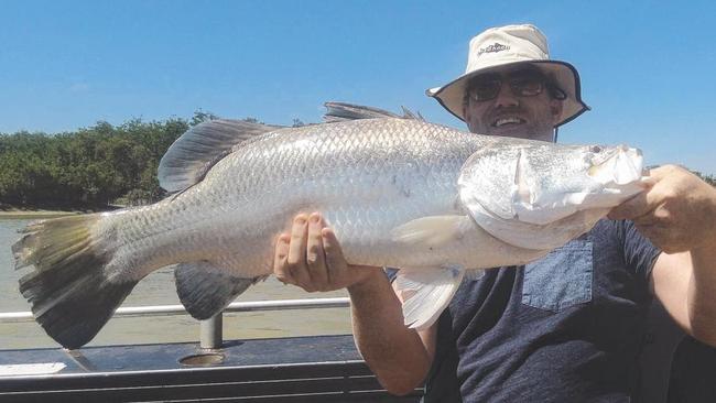 Paul Hopley landed this impressive barra while out with Reel Screamin Barra Charters.