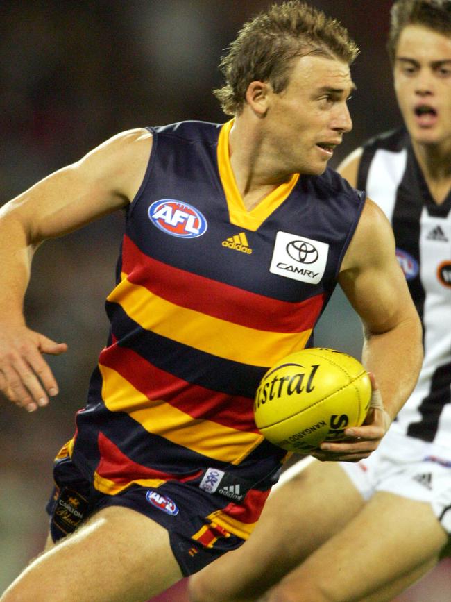 Goodwin played 272 games with the Crows and was a three-time best and fairest.