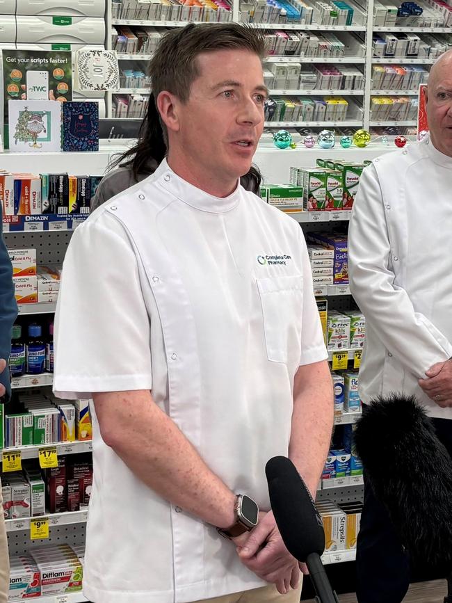 Joe O'Malley, president of the Pharmacy Guild in Tasmania. Picture: Supplied