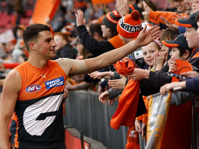 Callaghan is determined to help lead the Giants to a maiden premiership. Picture: Phil Hillyard