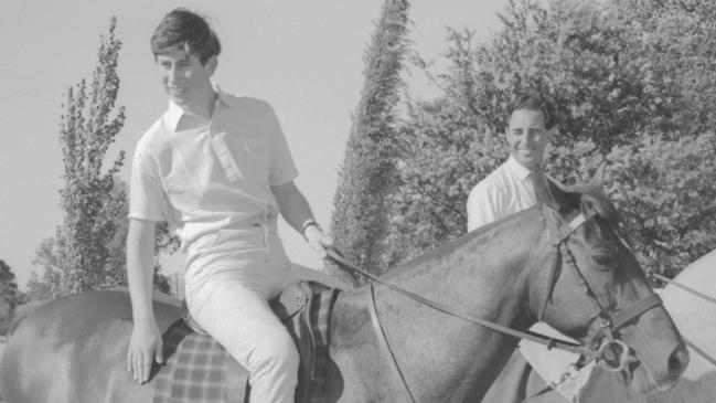 A 17-year-old Prince Charles shows his outdoors spirit during his stay at Geelong Grammar’s Timbertop campus in 1966.