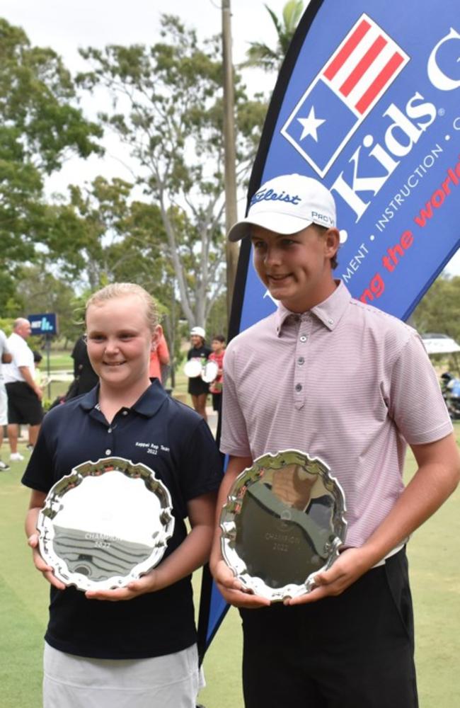 Yeppoon's Lily McGuiness and Isaak Jensen won their respective divisions at the US Kids Golf Foundation Australian Open played in Rockhampton.