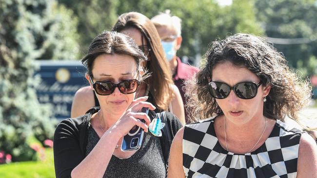 The public funeral was held in Ms Petito’s hometown of Long Island. Picture: Stephanie Keith/Getty Images/AFP