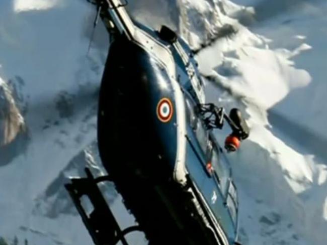 Four helicopters were involved in the rescue overnight including from Italy and Switzerland. Picture: Channel 7.