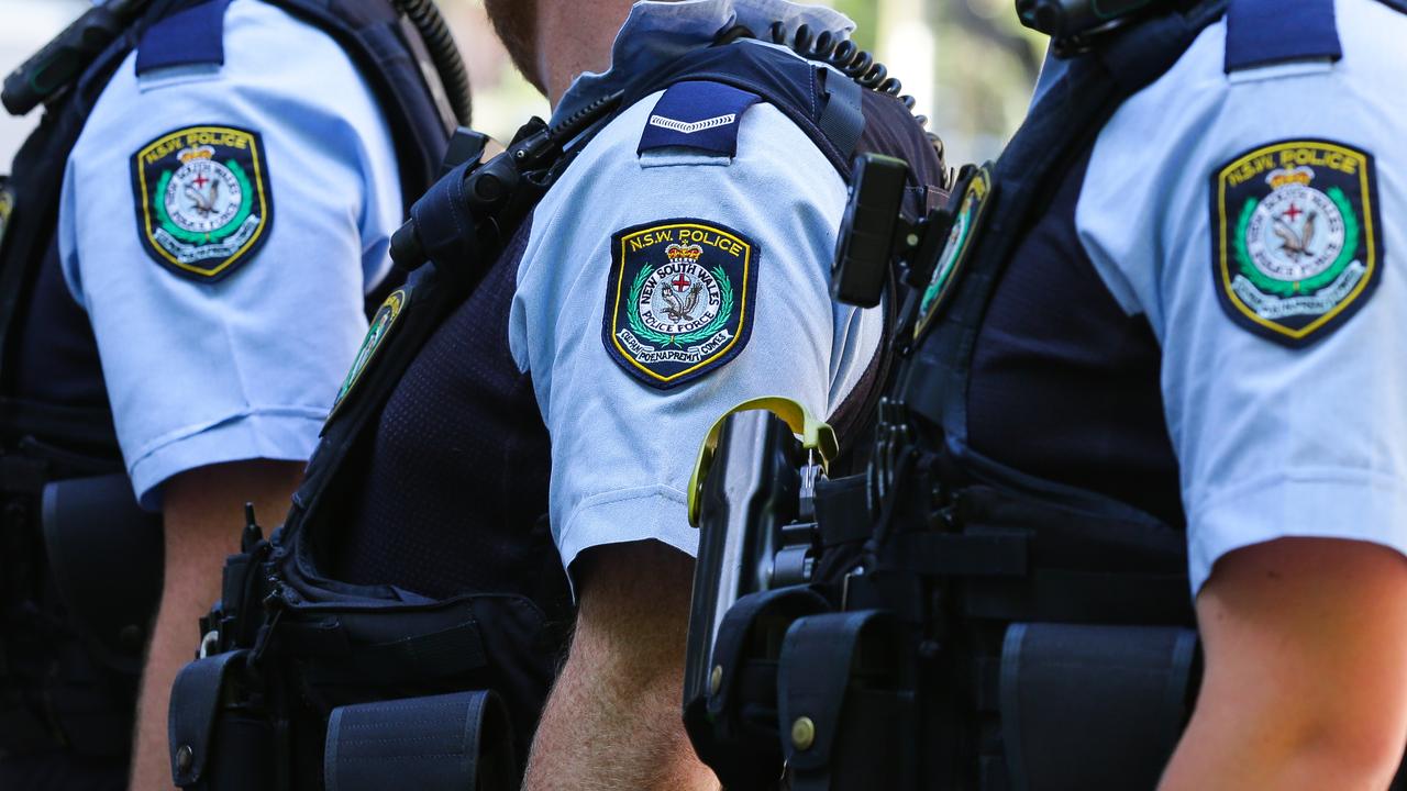 SYDNEY, AUSTRALIA , NSW Police Force general generic stock GV breaking news police tape image at the Headquarters in Surry Hills, Sydney Australia. Picture: NCA Newswire / Gaye Gerard