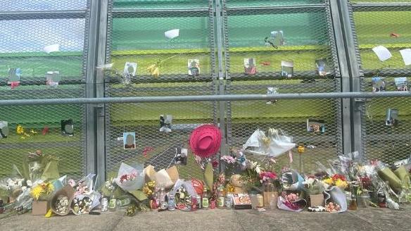 Cards, flowers and other items have been left at the scene of a tragic incident in which a 19-year-old died last week.