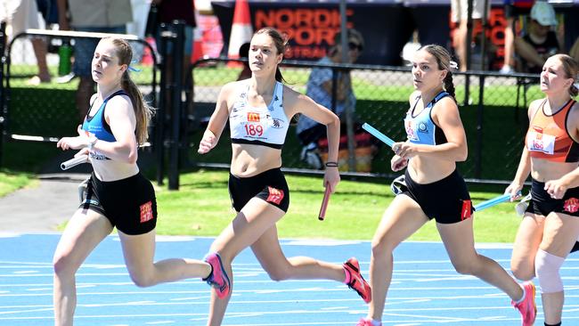 Queensland Little Athletics State Relay Championships. Saturday December 2, 2023. Picture, John Gass