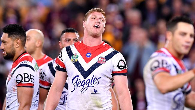 Dylan Napa will not face further charges after being sin-binned against the Broncos. Picture: Bradley Kanaris/Getty Images