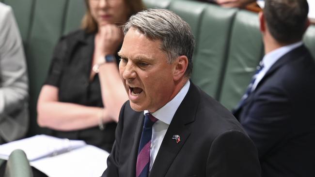 Defence Minister Richard Marles in question time on Thursday. Picture: NCA NewsWire / Martin Ollman