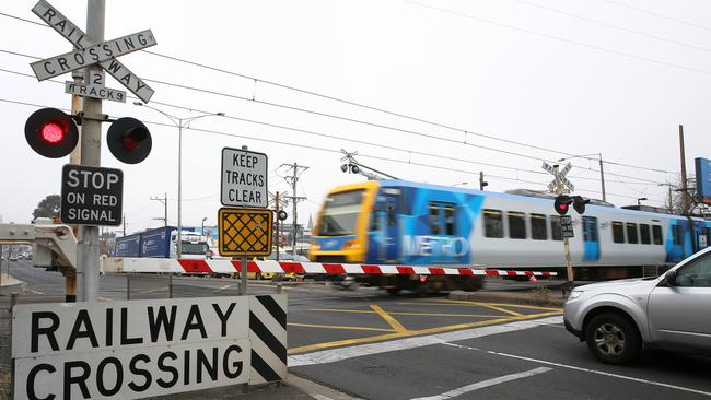 Bell level crossing is slated for removal and due to start some time in 2018. Picture: George Salpigtidis