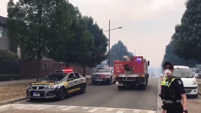 Fire Update: Fire activity forced part closure of Princes Highway