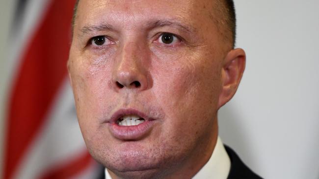 Home Affairs Minister Peter Dutton. Picture: AAP