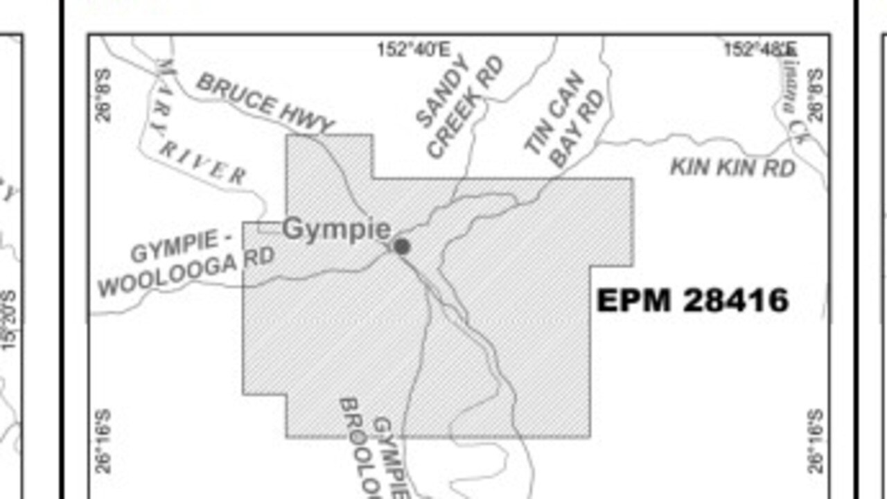 A new proposed exploration permit covering 153sq km across Gympie has been lodged by New Gympie Gold but is still awaiting final approval.