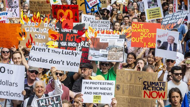 Protesters from across the country took to the streets on Friday. Picture: Jenny Evans/Getty