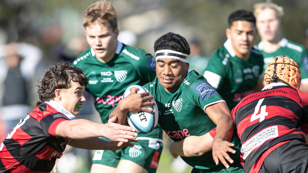 Randwick’s Luke Cassidy ion the U16s match against Northern Suburbs. Pictures: Julian Andrews.