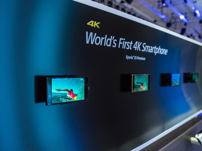 Trailblazing ... Sony has unveiled its latest range of Xperia smartphones in Berlin. Picture: Sony