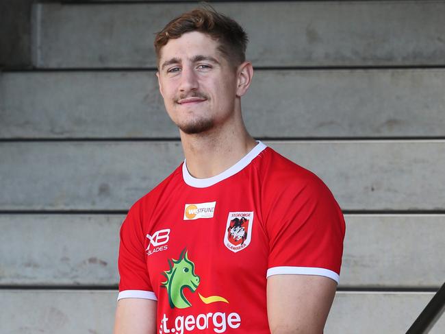 Zac Lomax pictured at WIN Stadium in Wollongong ahead of St George playing South Sydney this weekend in the 2018 NRL Finals Series.Picture: Richard Dobson