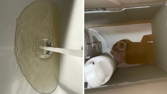 Hendrik van Zyl noticed discolouration in his water. Picture: Hendrik van Zyl