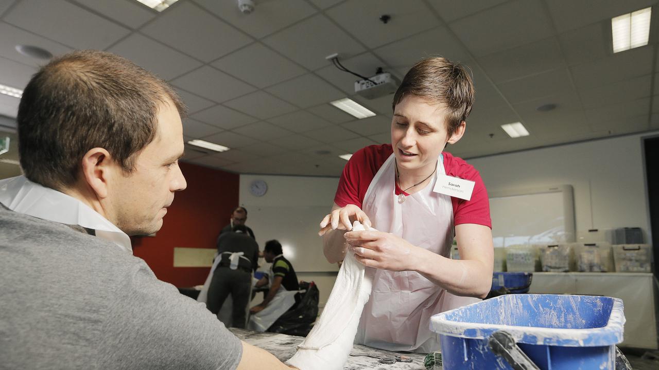 Trainee doctors get hands-on plastering experience at workshop in ...