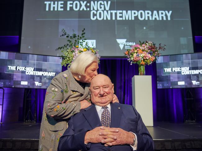 Paula and Lindsay Fox at the NGV. Picture: Eugene Hyland.