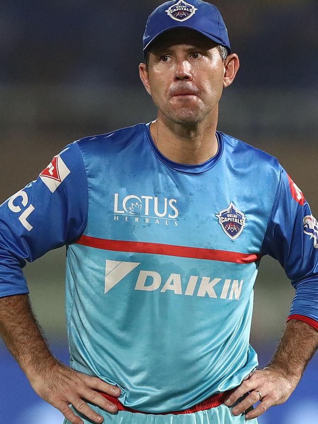 Ricky Ponting when as head coach of the Delhi Capitals. Picture: Robert Cianflone/Getty Images