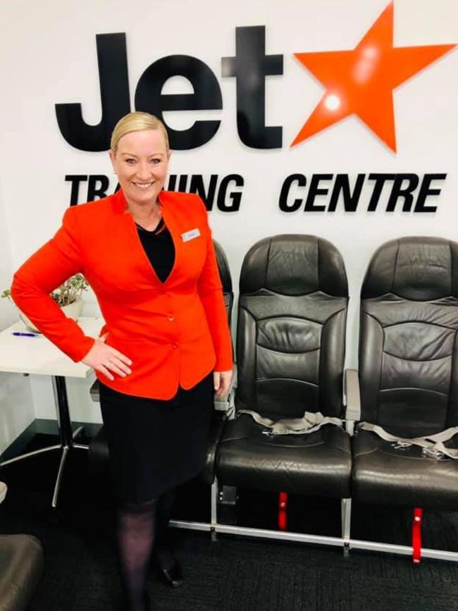 Donna Bauer at Jetstar. Picture: Facebook