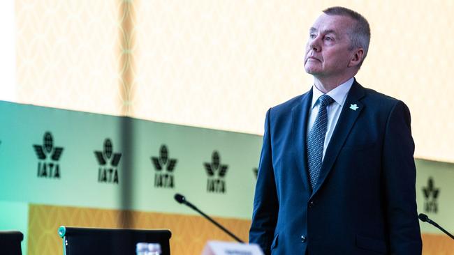 IATA director general Willie Walsh says travellers want sustainable travel despite a decrease in people opting to offset their flight. Picture: IATA