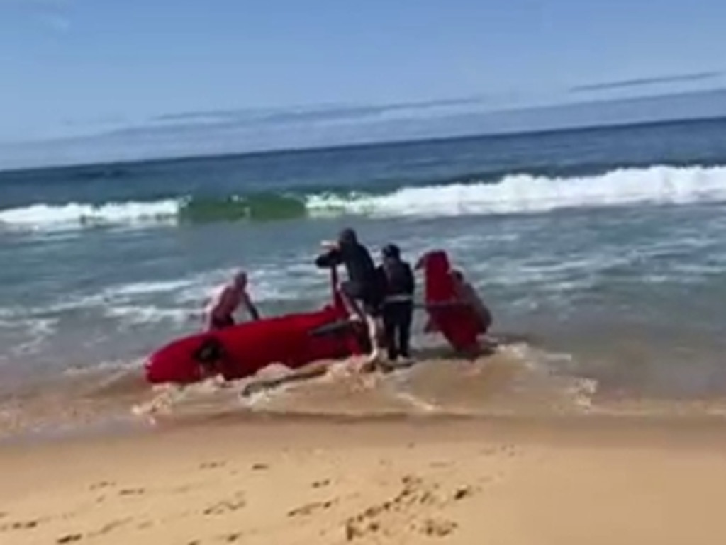 The plane flew so low it ended up crashing in the water. Picture: Billy Ballard