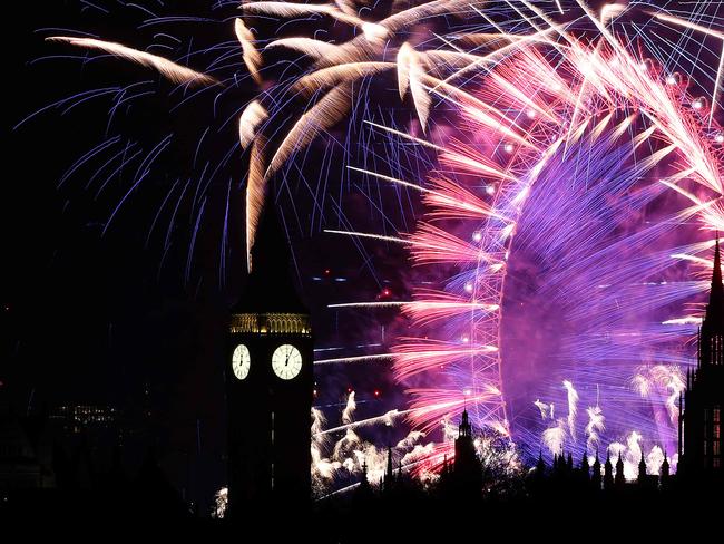 The London Eye lights up. Picture: AFP